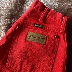 Red Vintage Wrangler Denim